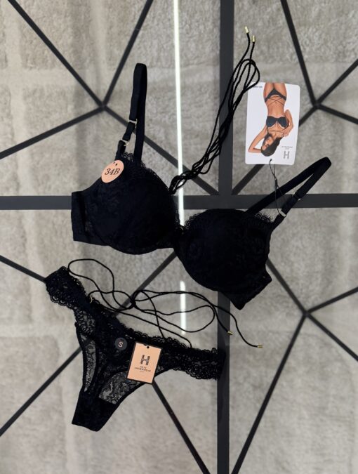 Ensemble 2 pcs H " Noir " Push Up