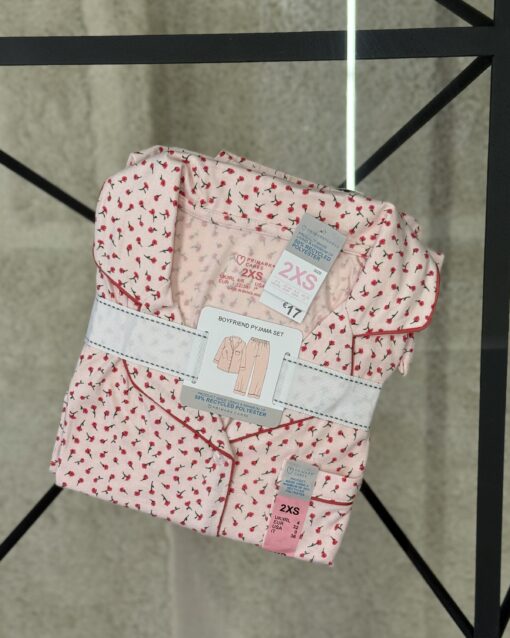 Pyjama haut boutonné pantalon Primark " Rose a Fleurs "