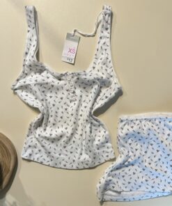 Pyjama short bustier Primark  " à fleurs "