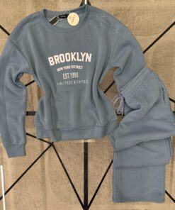 Alternative view of Pyjama haut manche longue "Bleu"