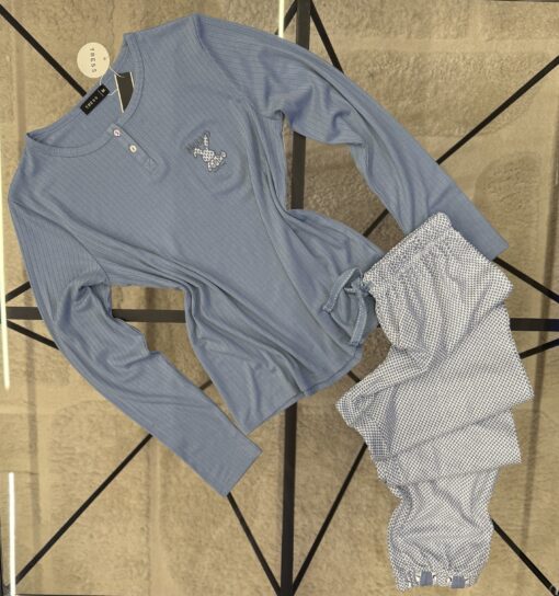 Pyjama Manche longue "Bleu"