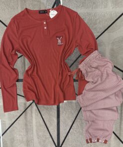 Alternative view of Pyjama Manche longue "Orange"