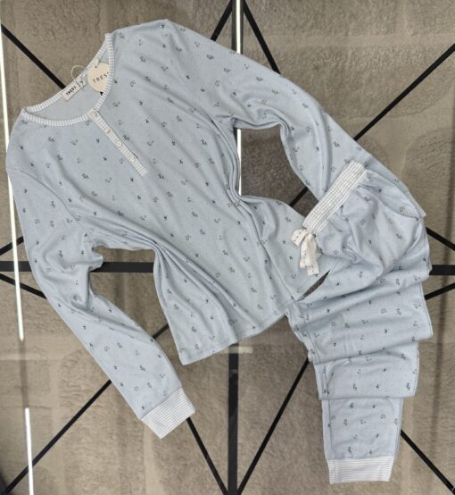 Pyjama manche longue "Bleu"