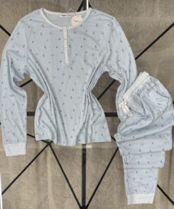 Alternative view of Pyjama manche longue "Bleu"