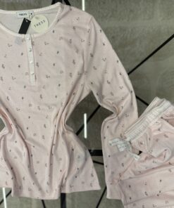 Alternative view of Pyjama manche longue "Rose"