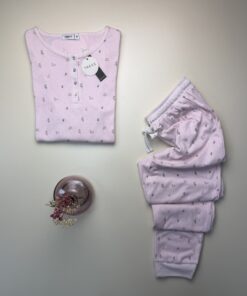 Alternative view of Pyjama manche longue "Rose"