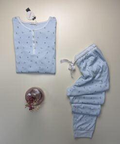 Alternative view of Pyjama manche longue "Bleu"