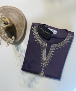 Robe d'hotesse - Mayssa -  "mauve "
