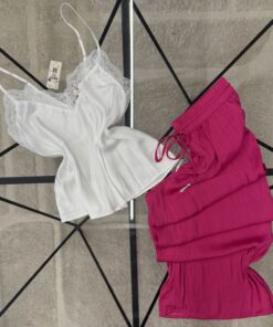 Ensemble bustier - pantalon en satin - Etam -