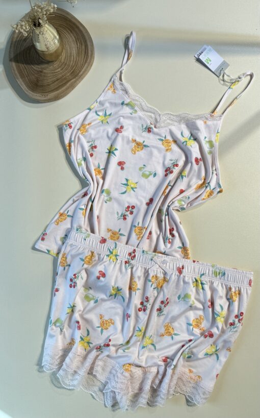 Pyjama short bustier - Primark - " Motif fruit "