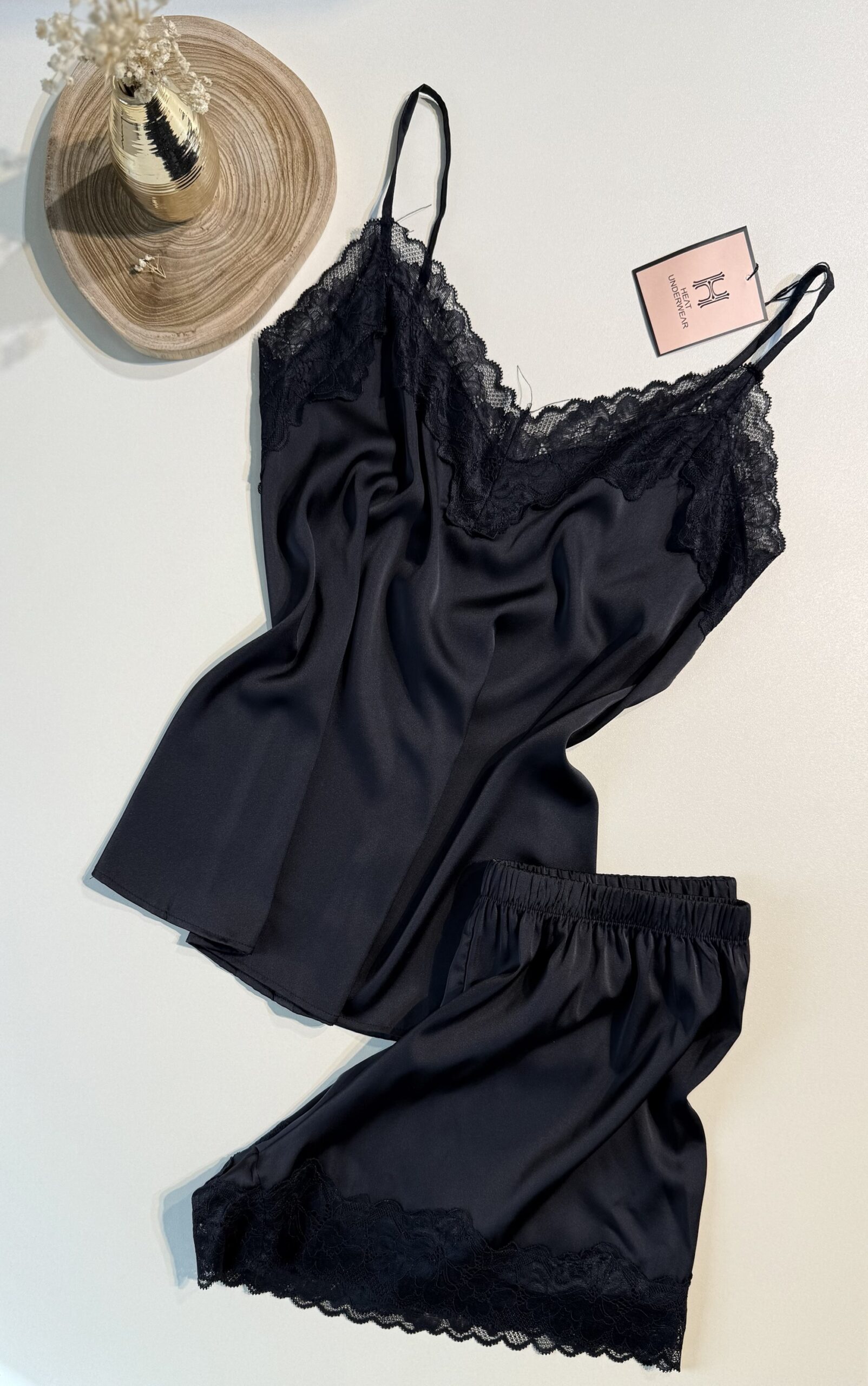 Short Bustier en satin "noir" – Image 2