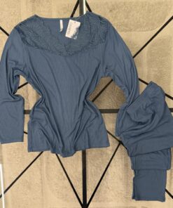 Alternative view of Pyjama manche longue "Bleu/vert"