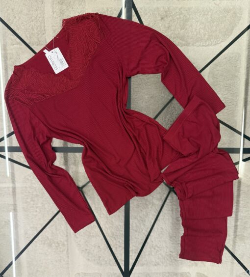 Pyjama manche longue "Rouge"