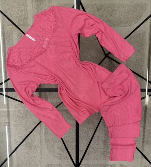 Pyjama manche longue "Fushia"