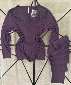 Alternative view of Pyjama manche longue "Violet"