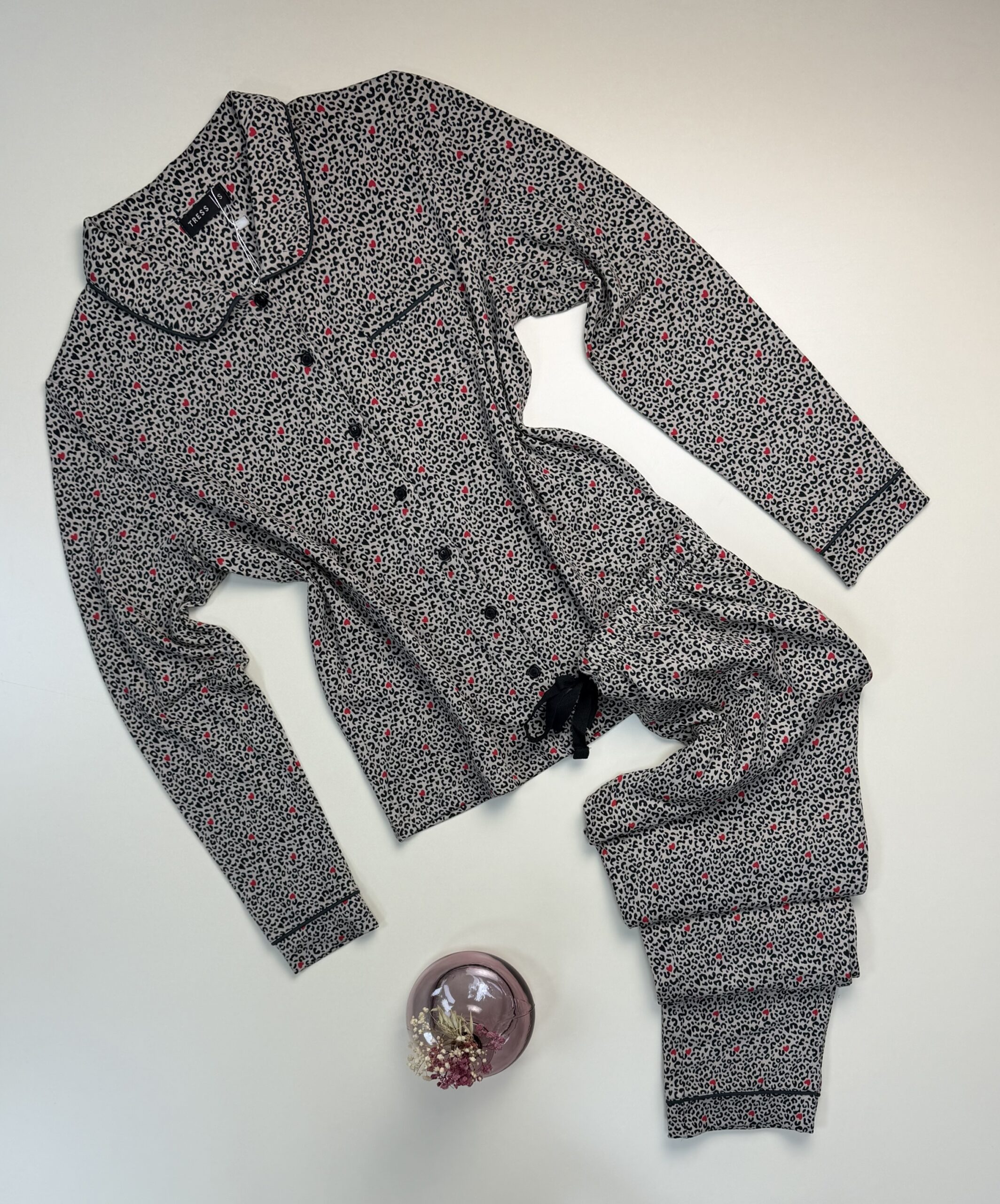 Pyjama Boutonnée "Leopard Beige"