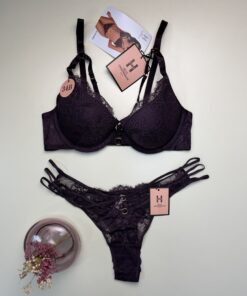 Alternative view of Ensemble 2pcs -H-"Aubergine"