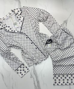 Pyjama boutonné - Primark - " Blanc à motifs "