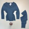 Pyjama manche longue "Bleu/vert"