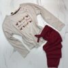 Pyjama manche longue "Beige"