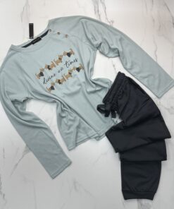 Pyjama manche longue "vert"