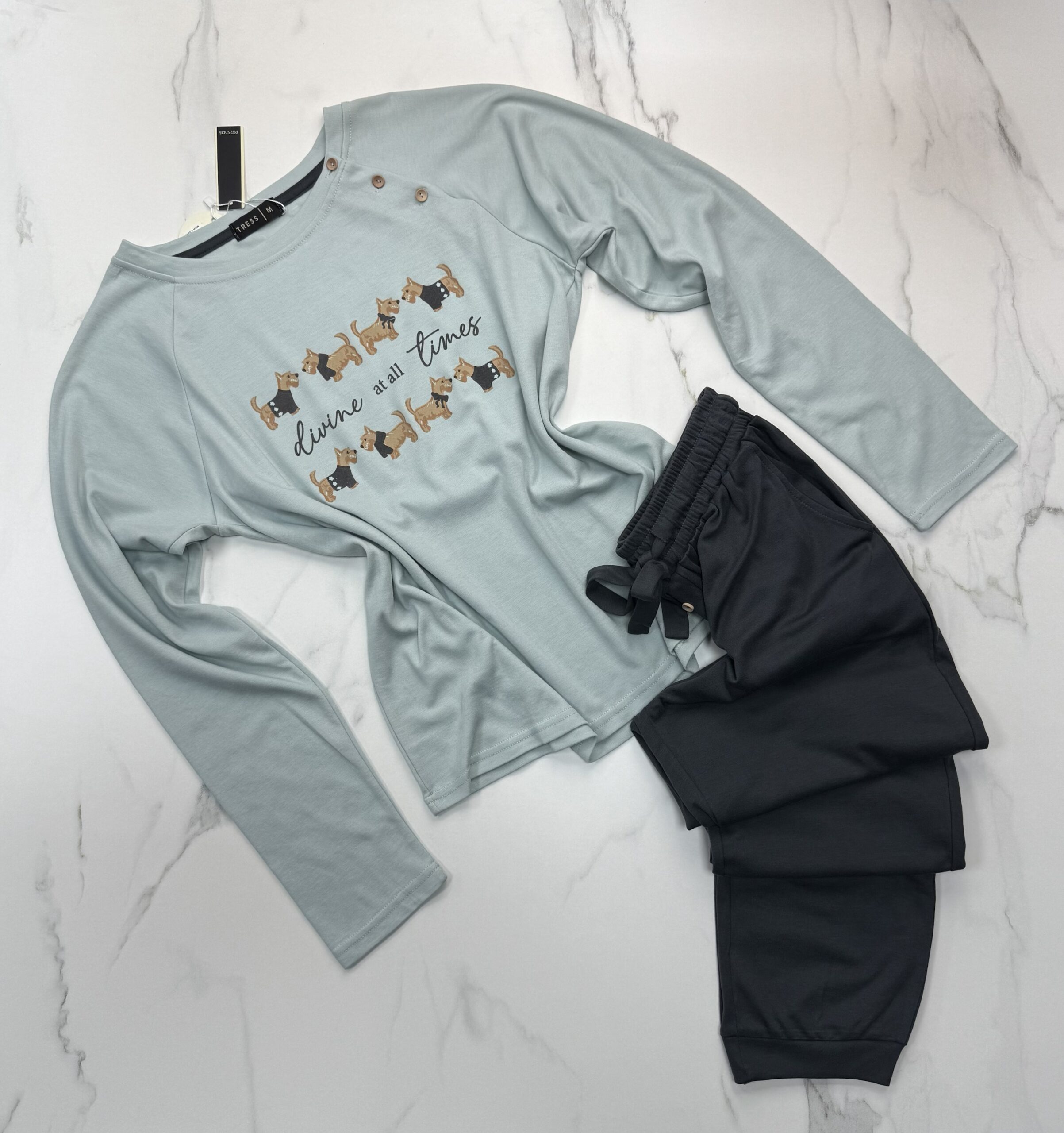 Pyjama manche longue "vert"