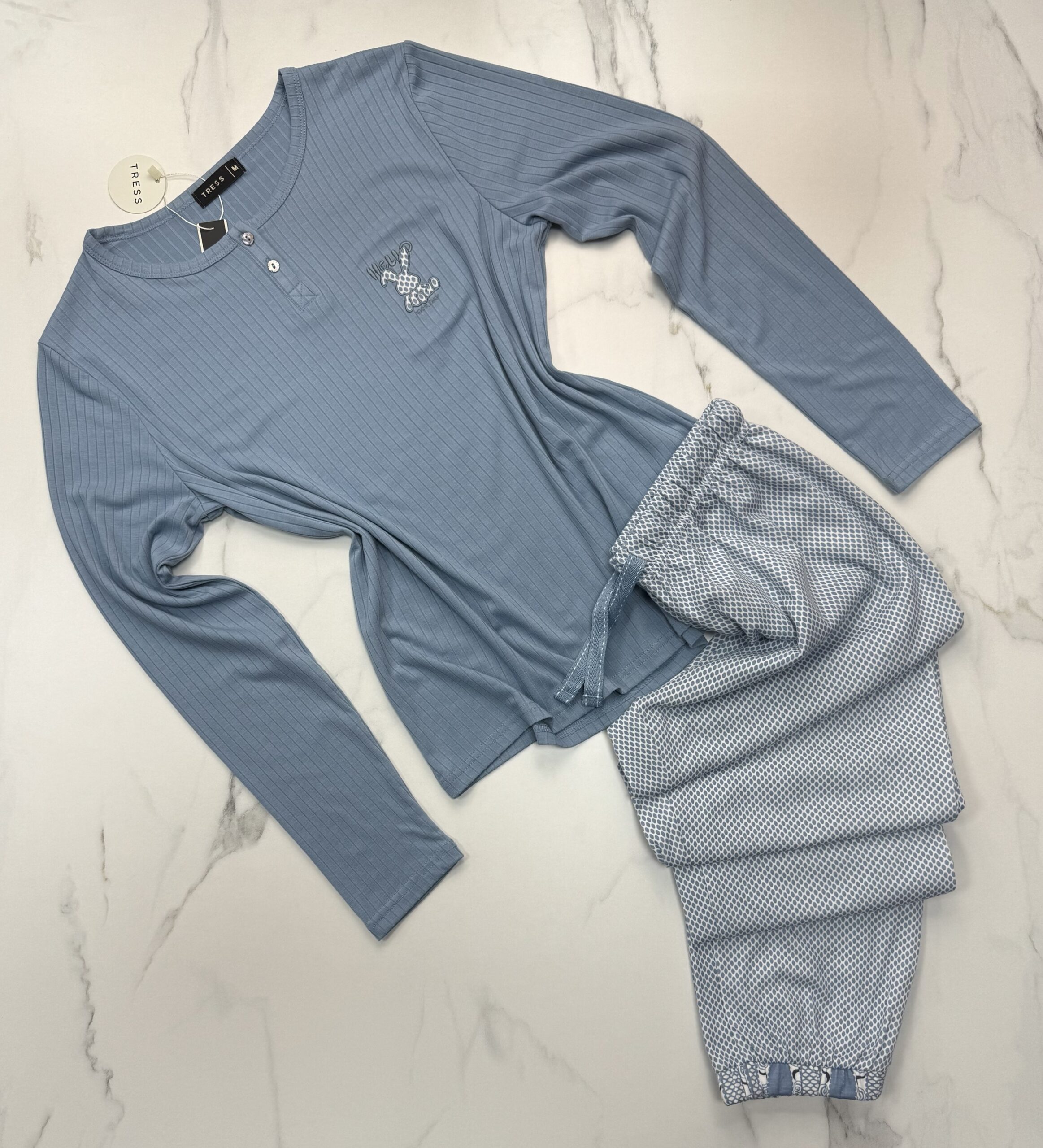 Pyjama Manche longue "Bleu"