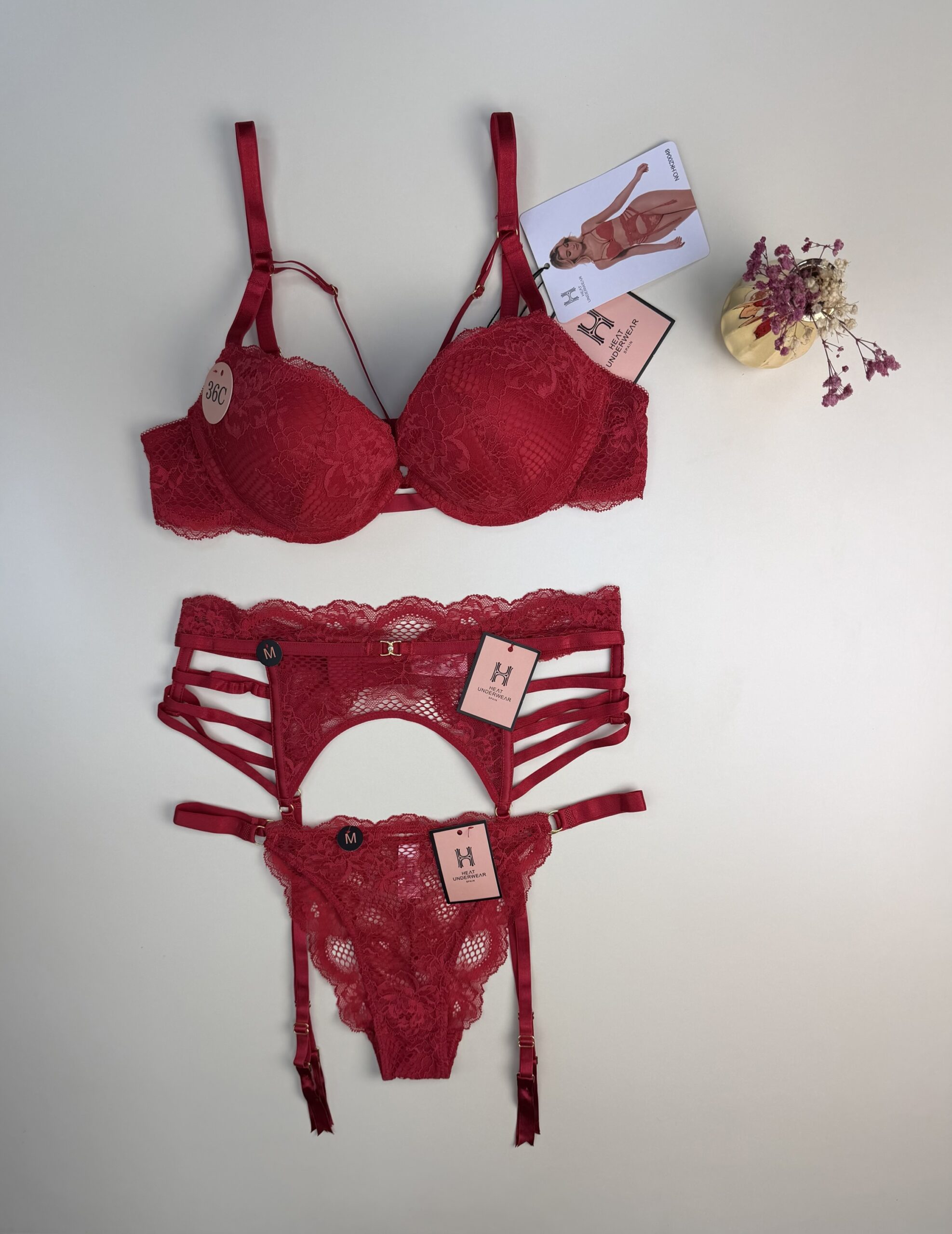 Ensemble 3 pcs H "Rouge" Push up