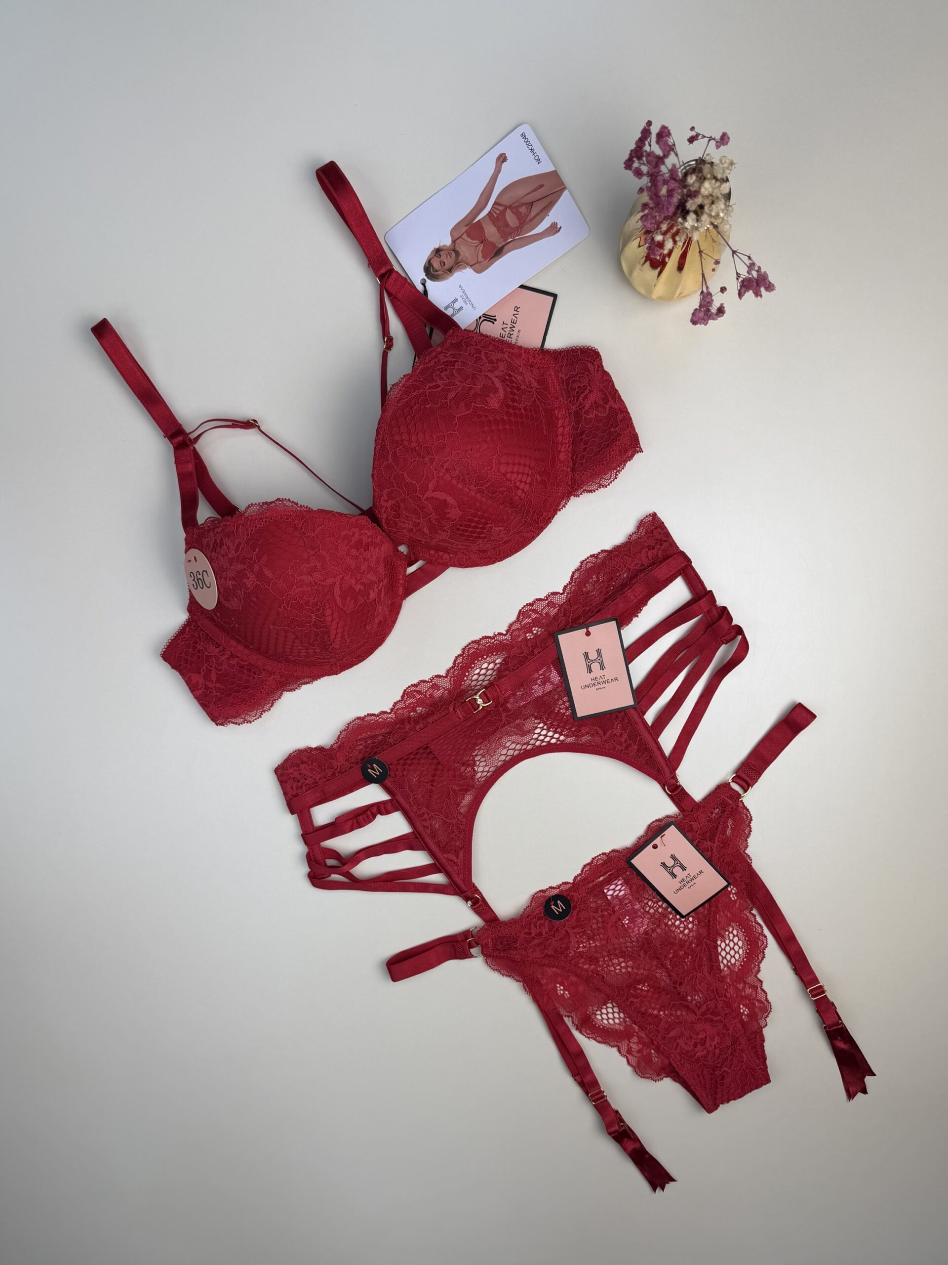 Ensemble 3 pcs H "Rouge" Push up – Image 3