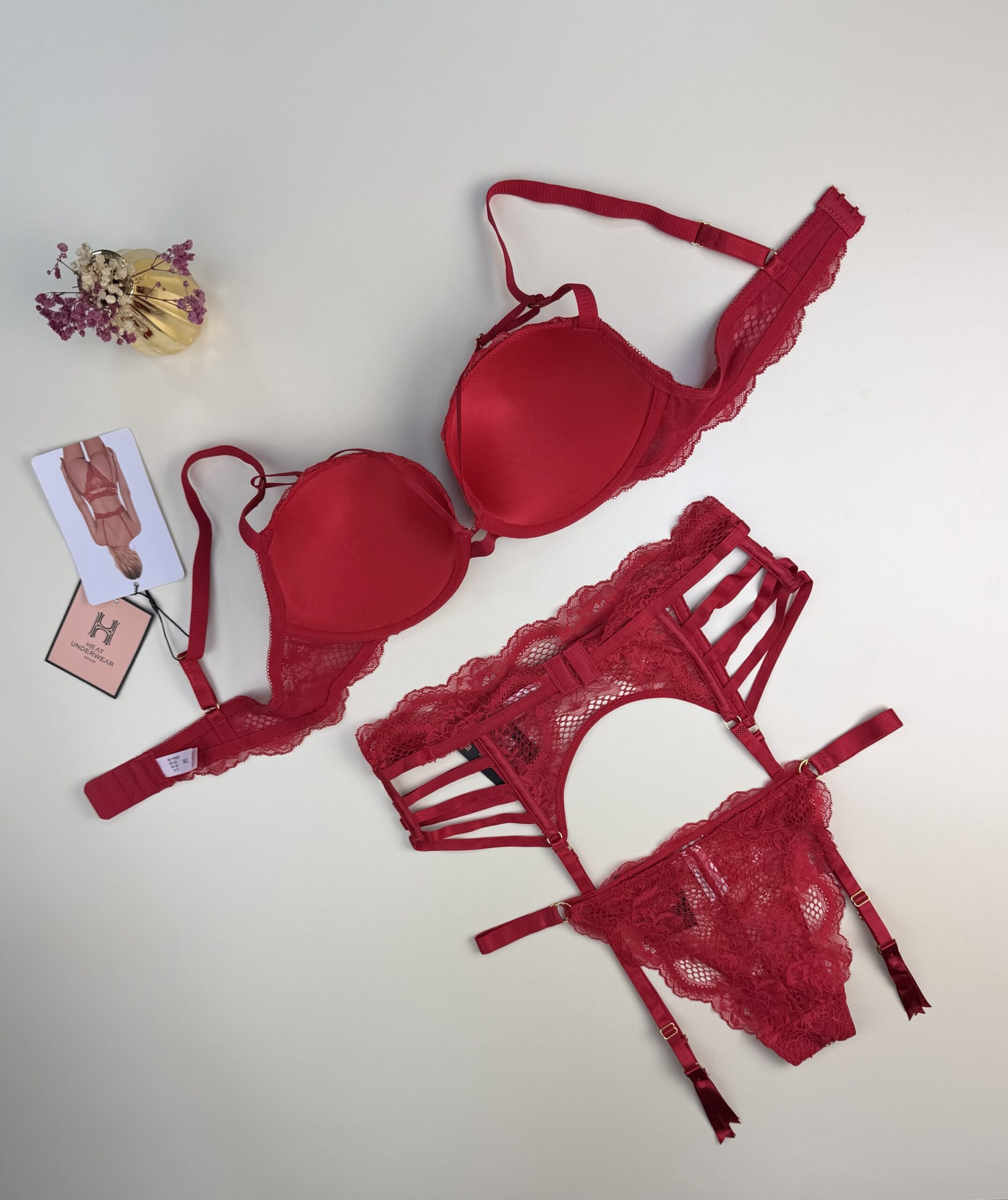 Ensemble 3 pcs H "Rouge" Push up – Image 2