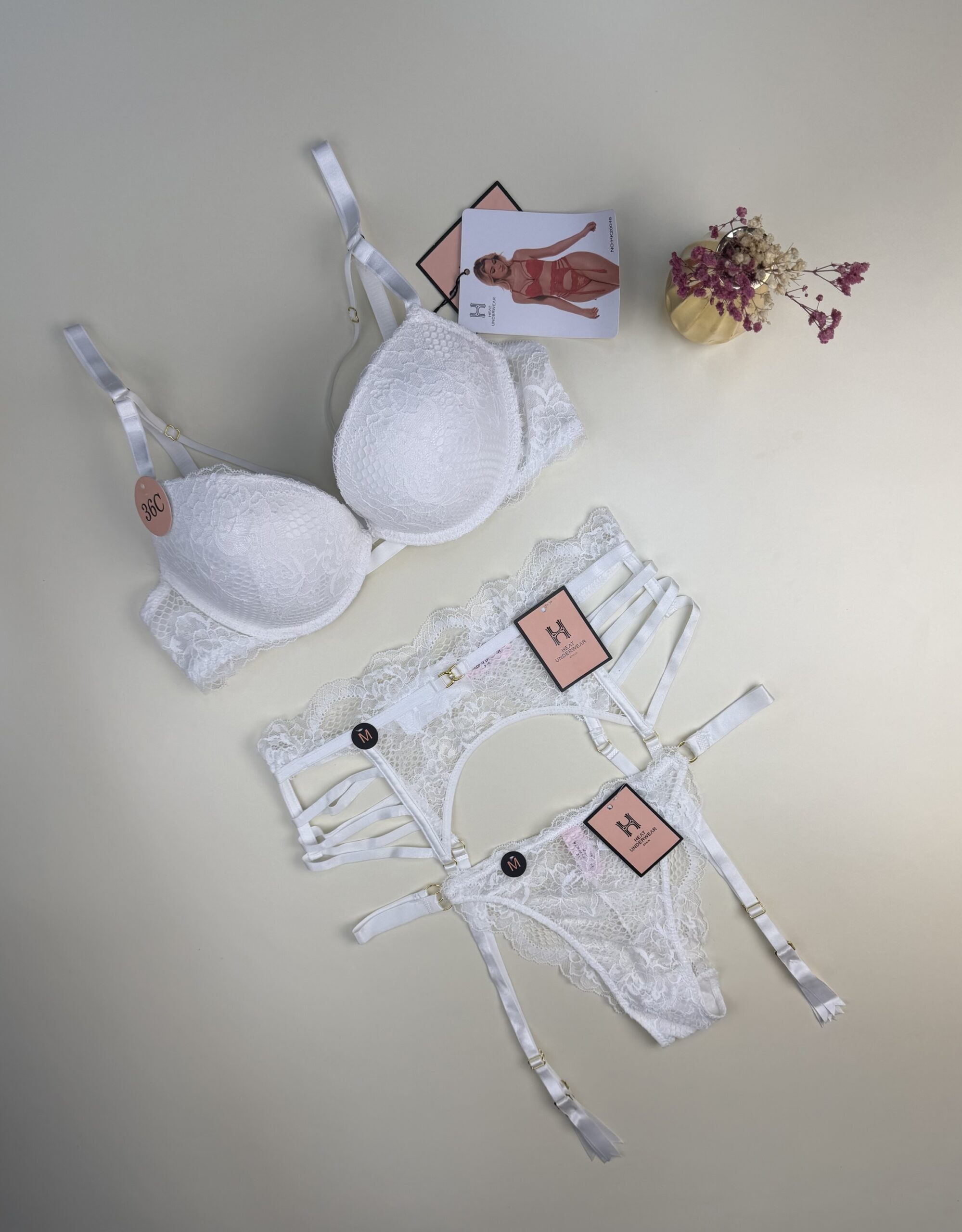 Ensemble 3 pcs H "Blanc" Push up – Image 3