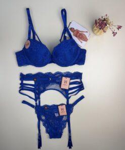 Ensemble  3 pcs H "Bleu" Push up