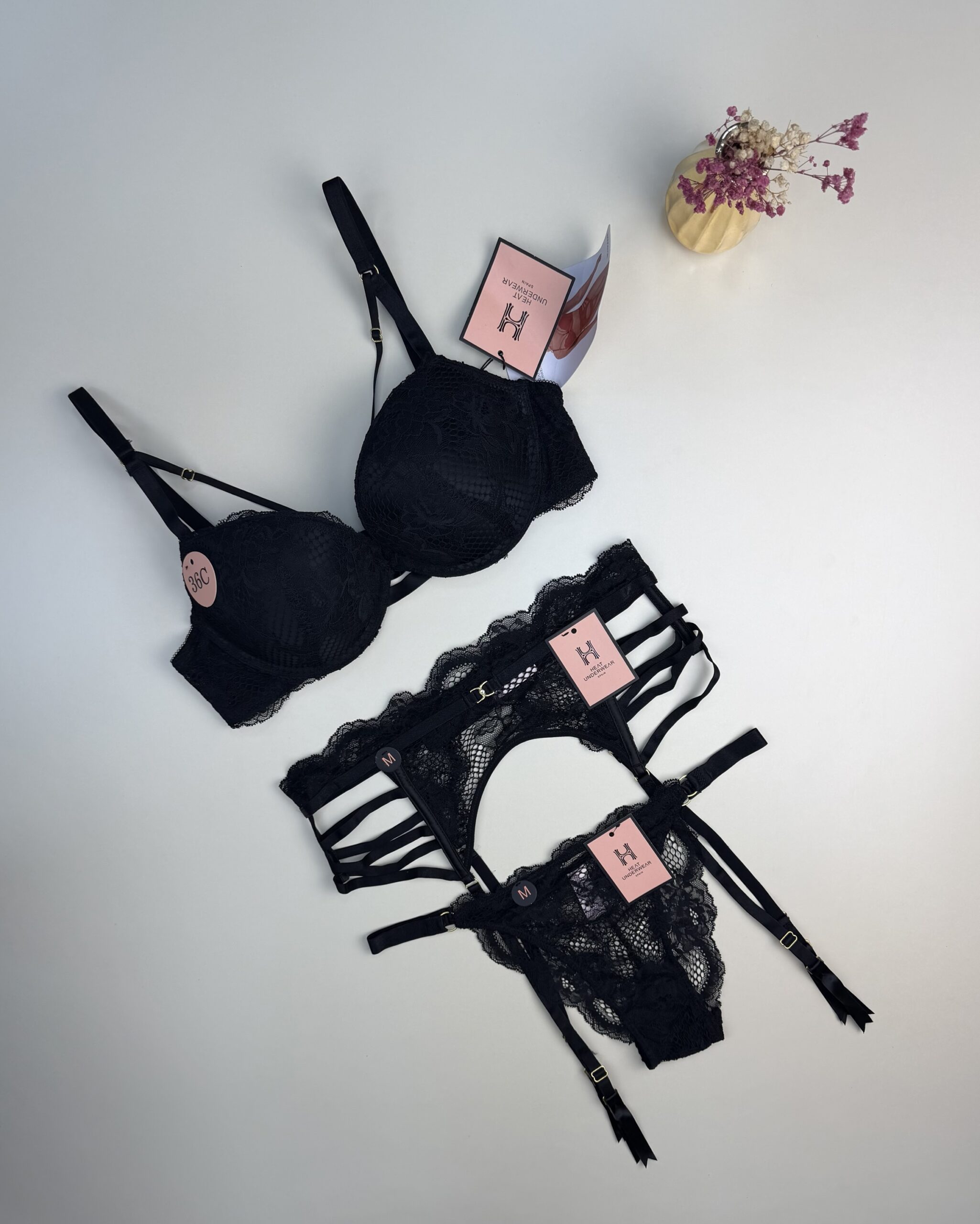 Ensemble 3 pcs H "Noir" Push up – Image 3