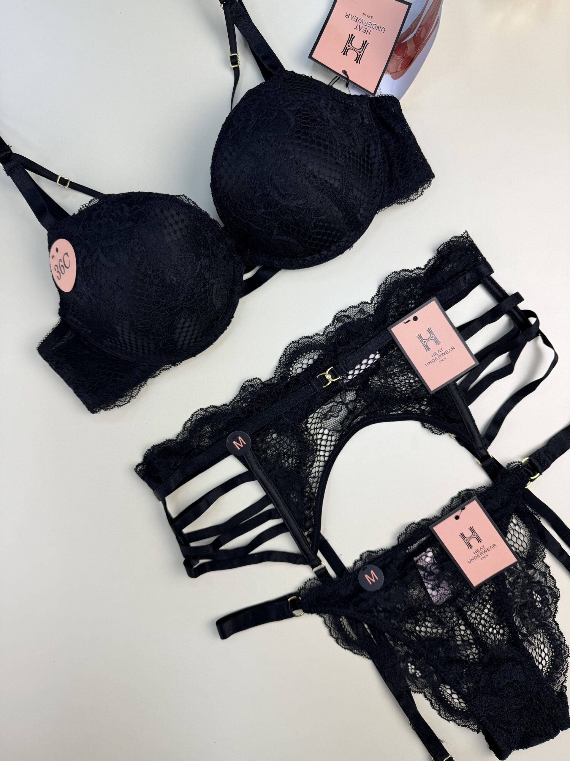 Ensemble 3 pcs H "Noir" Push up – Image 2