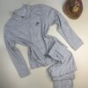 Pyjama Boutonnée "Gris à rayures"