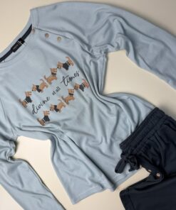 Alternative view of Pyjama manche longue "vert"