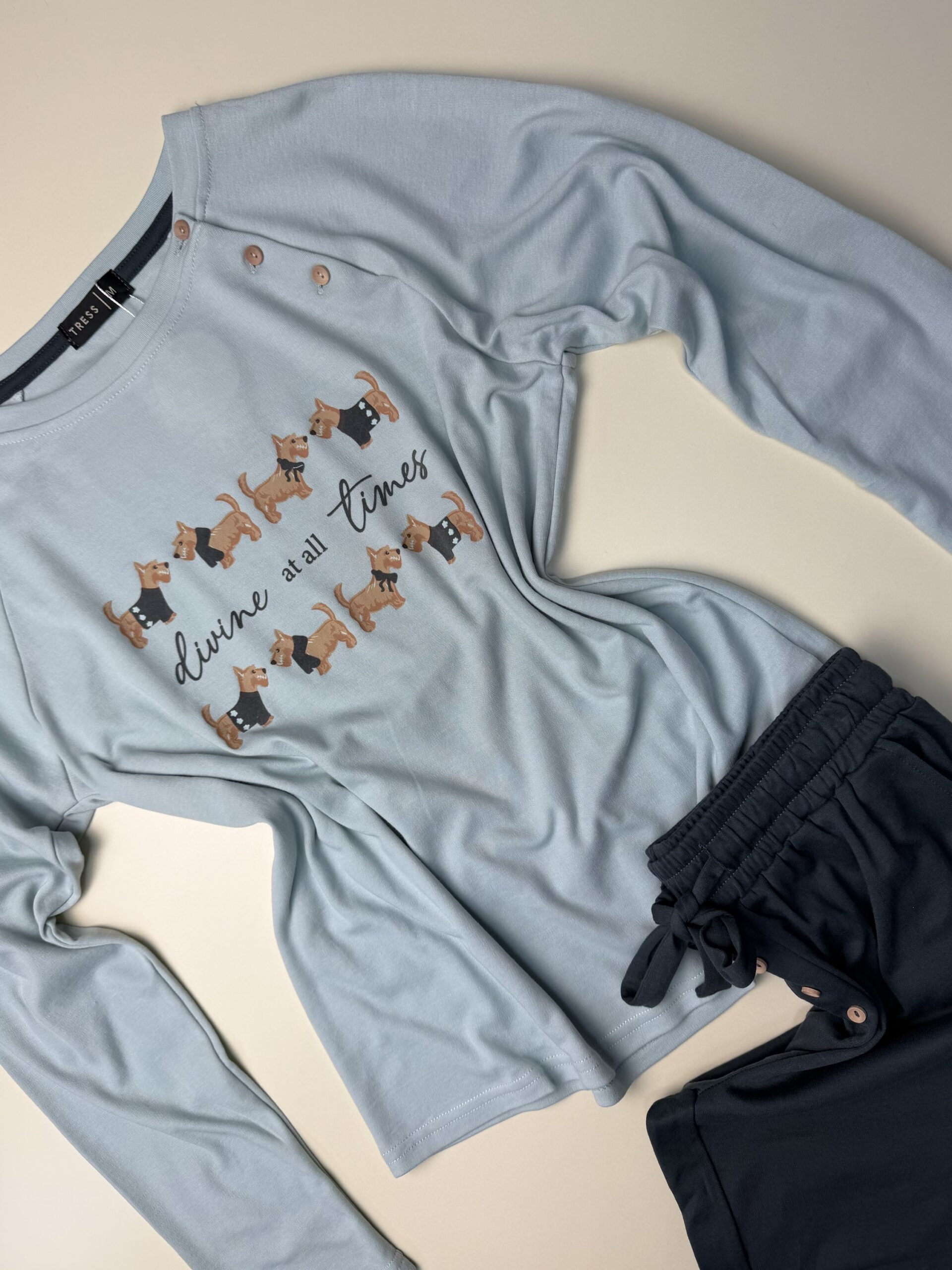 Pyjama manche longue "vert" – Image 2