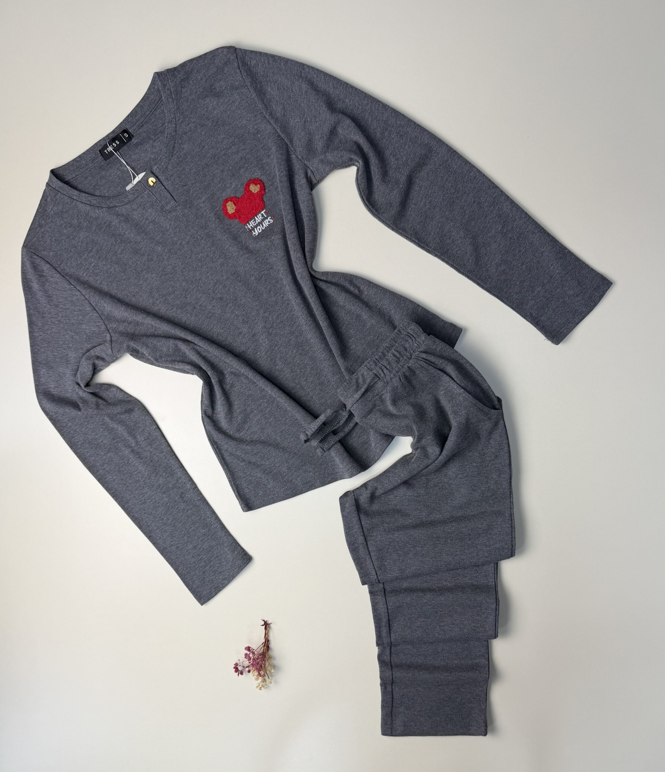 Pyjama manche longue "Gris"