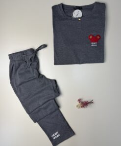 Alternative view of Pyjama manche longue "Gris"