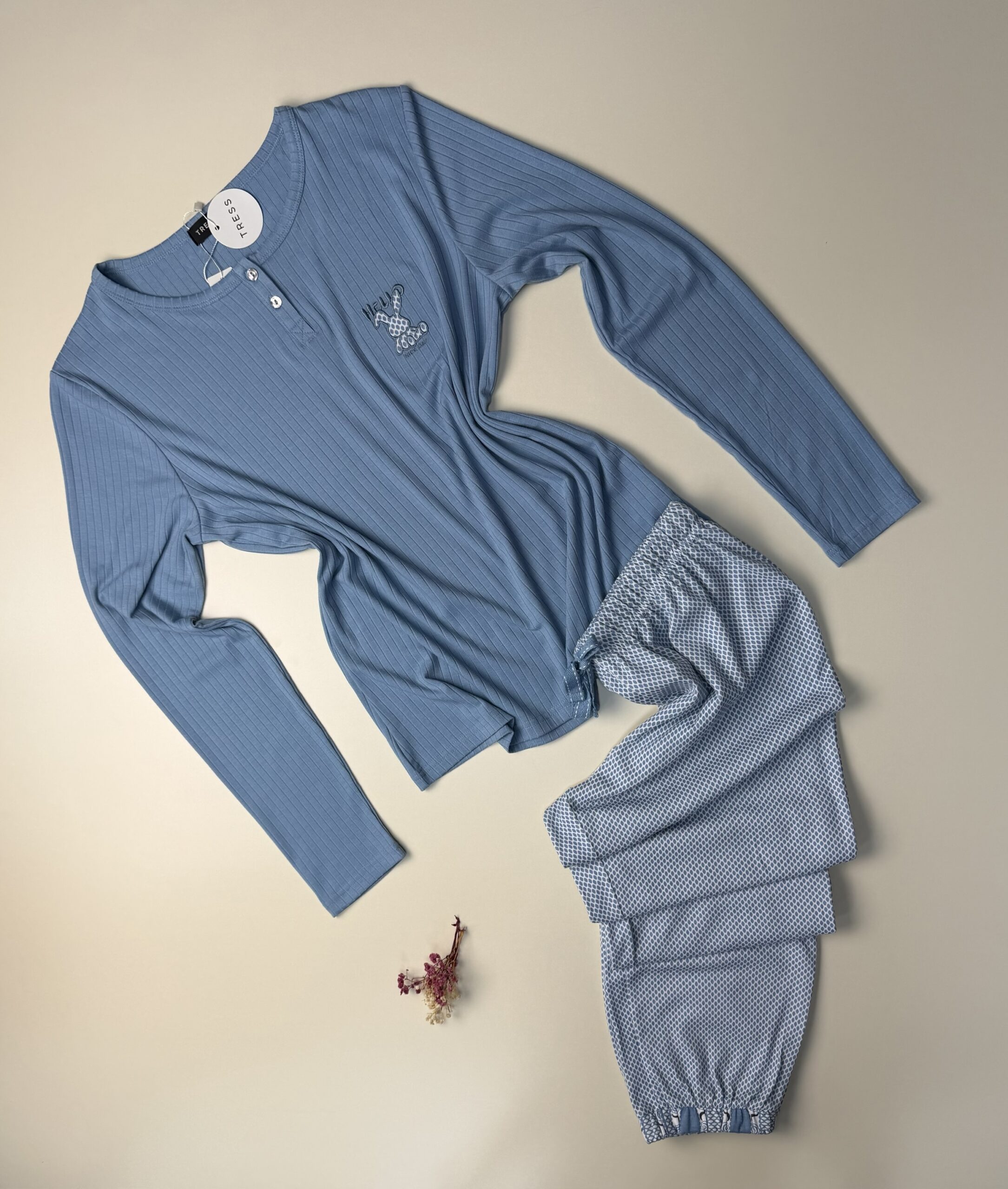 Pyjama Manche longue "Bleu"