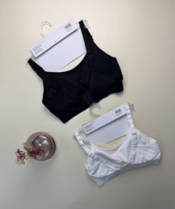 Alternative view of Pack de 2 soutiens d'allaitement "Noir/Blanc" - H -