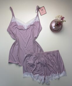 Bustier-short " Bois de rose "