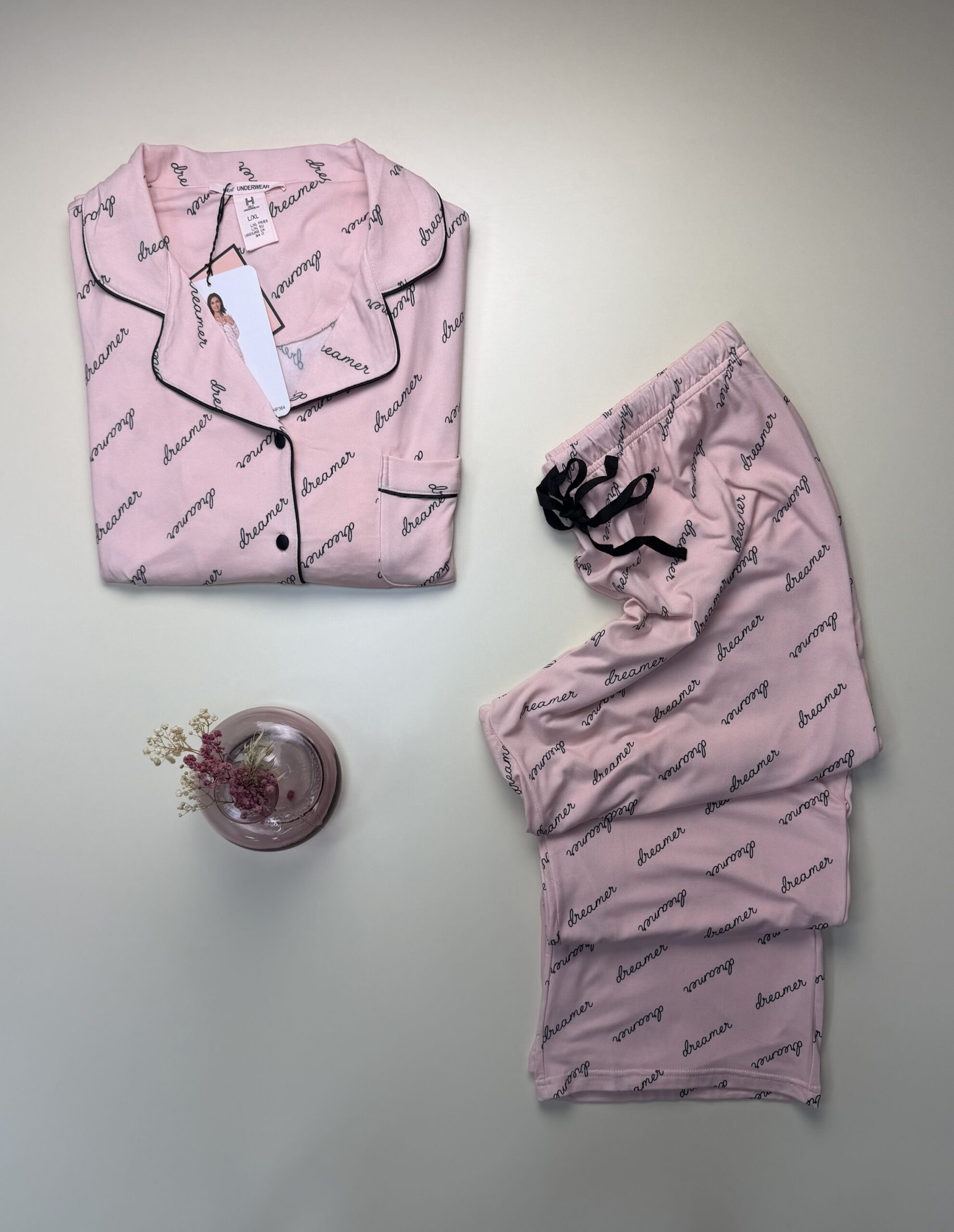 Pyjama boutonnée manche longue "Rose dreamer " – Image 2