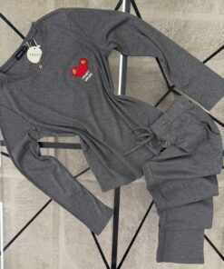 Alternative view of Pyjama manche longue "Gris"