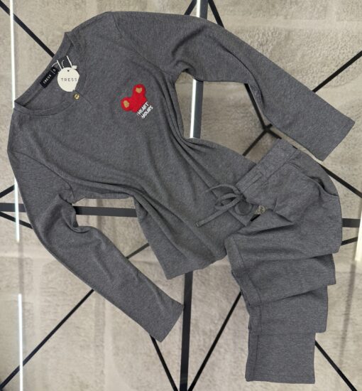 Pyjama manche longue "Gris"