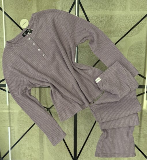 Pyjama manche longue "Mauve"