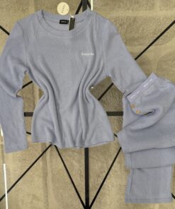 Alternative view of Pyjama manche longue "Bleu"