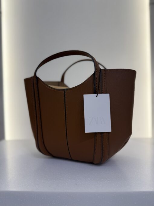 Sac mini city marron - ZARA - new
