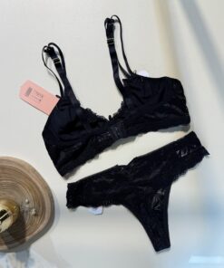 Alternative view of Ensemble 2 pcs - en dentelle -  "Noir"