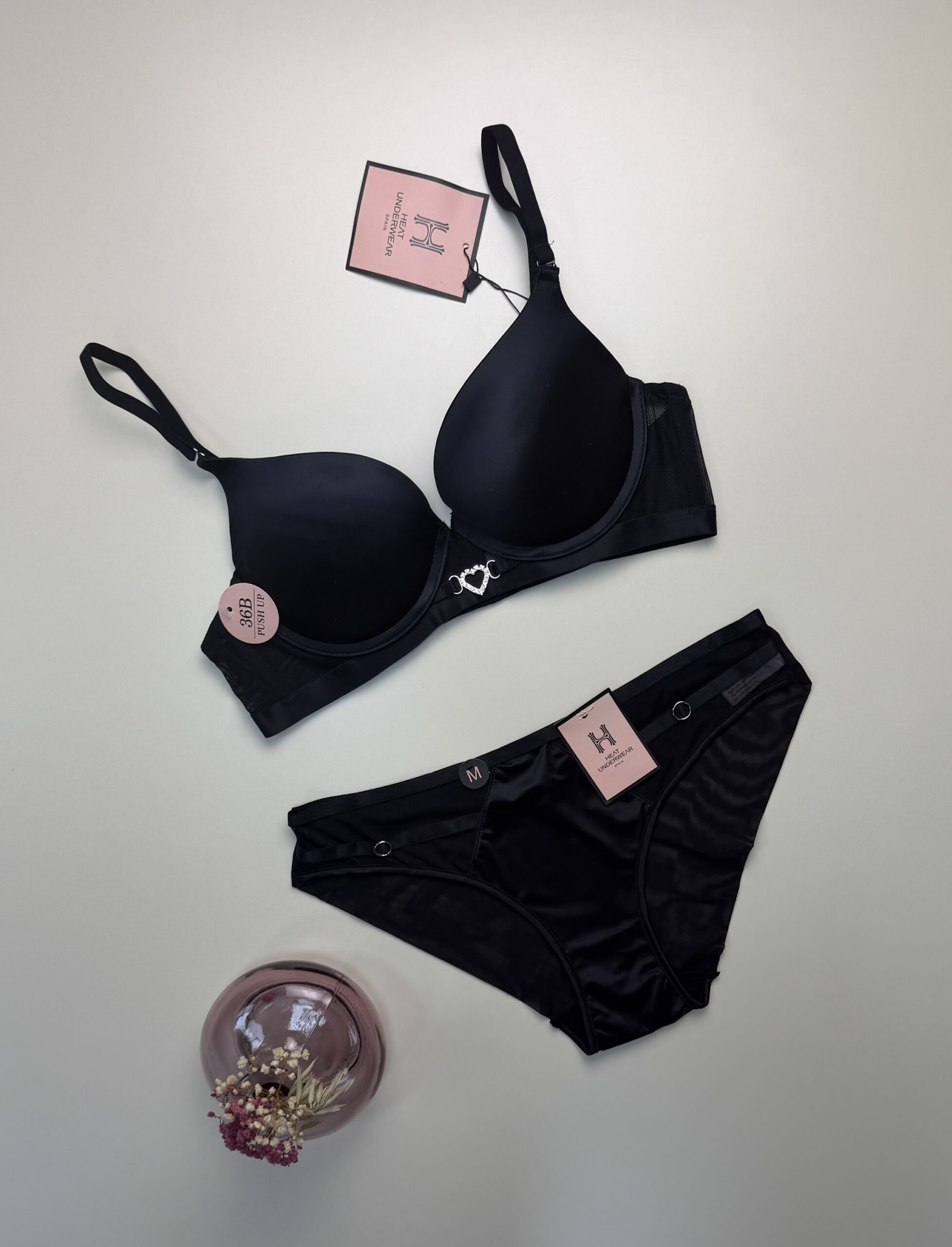 Ensemble 2pcs "Noir" - H - Push Up